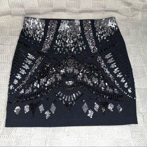 Express sequin skirt